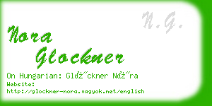 nora glockner business card